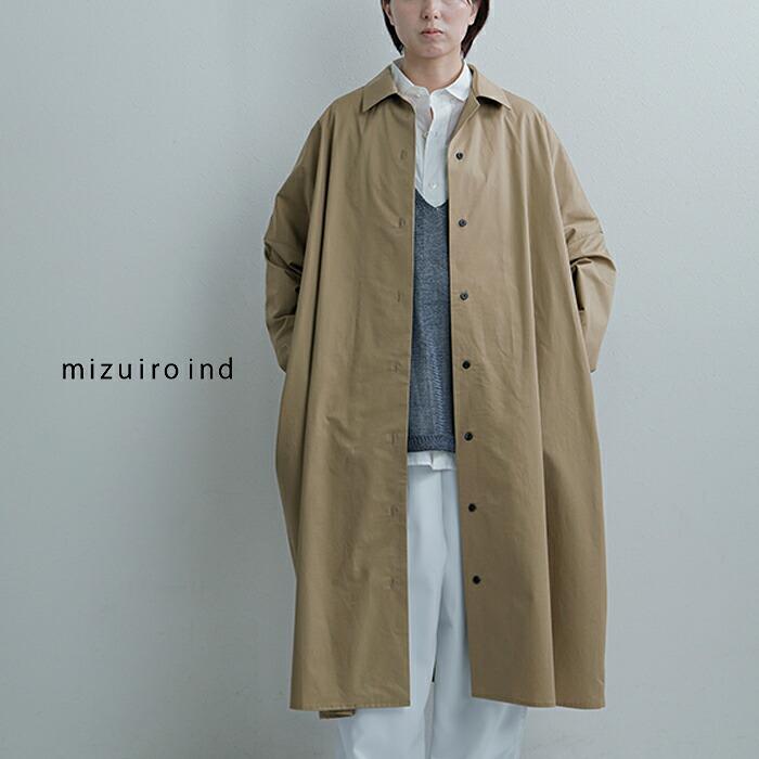 MIZUIRO ミズイロインド mizuiro ind コットン ワイド シャツ