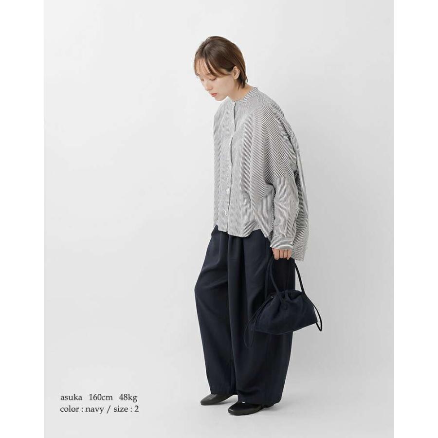 manna１度着用の美品⭐︎ミズイロインド シャンブレーワイドカーゴパンツ manna様専用1度着用の美品⭐︎ミズイロインド シャンブレー