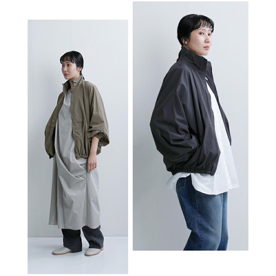 ミズイロインド ドルマンスリーブストームジャケット カーキ mizuiro ind ドルマンスリーブストームジャケット | mizuiro