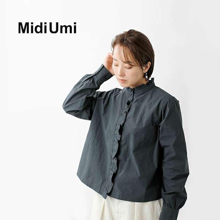 MidiUmi（ミディウミ） コットン フリル シャツ frill short shirt 1 
