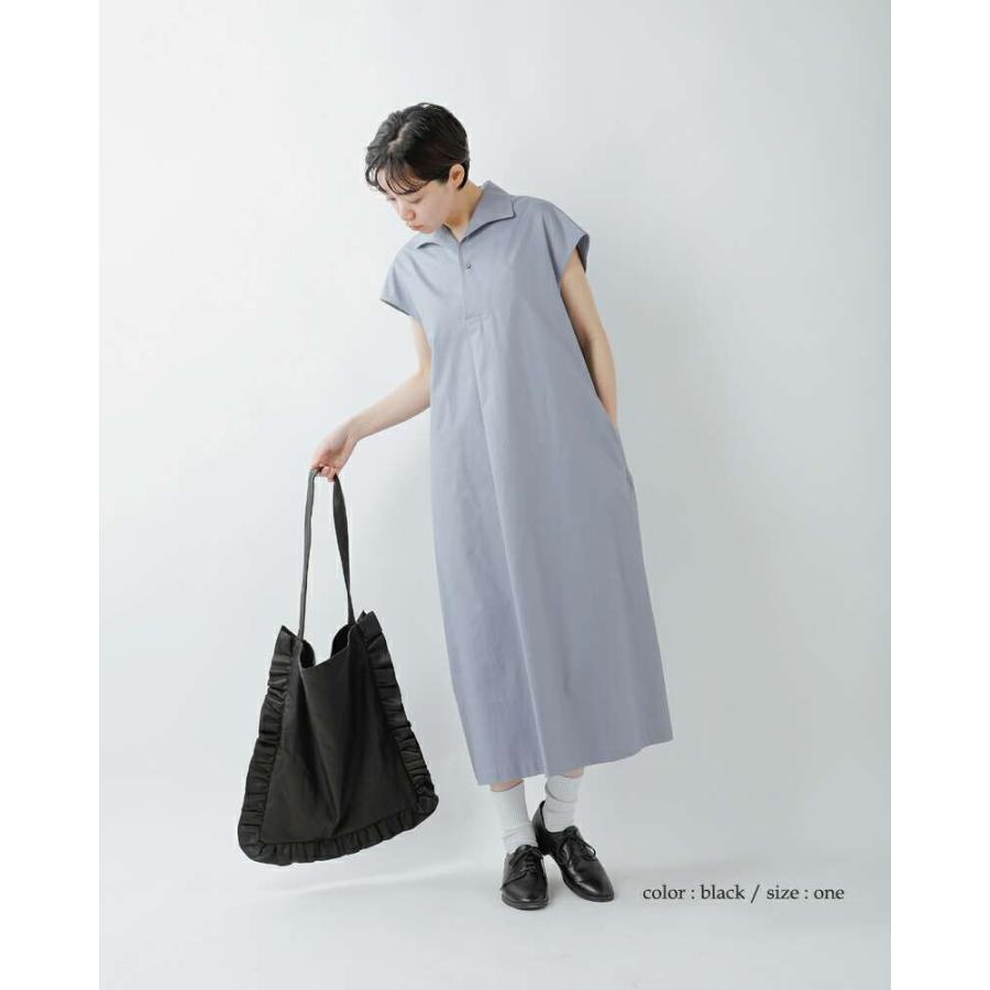 Sisii シシ レザー フリル トート バッグ frill tote bag 100