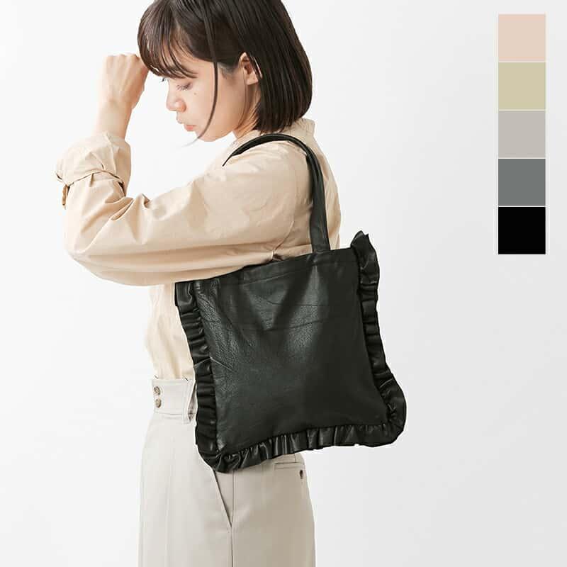 sisii Sisii シシ レザー ミニ サイズ フリル トートバッグ mini sisii Sisii シシ レザー ミニ サイズ フリル トートバッグ mini