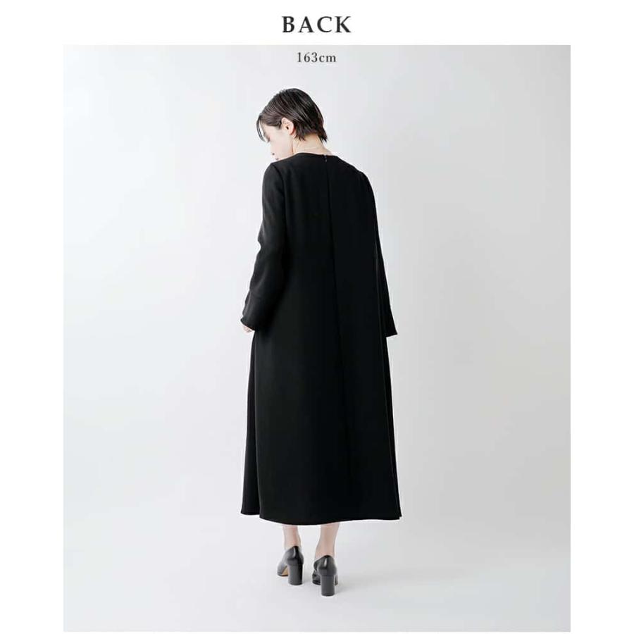 kaene（カエン） ウォッシャブル Aライン ロングスリーブ ワンピース