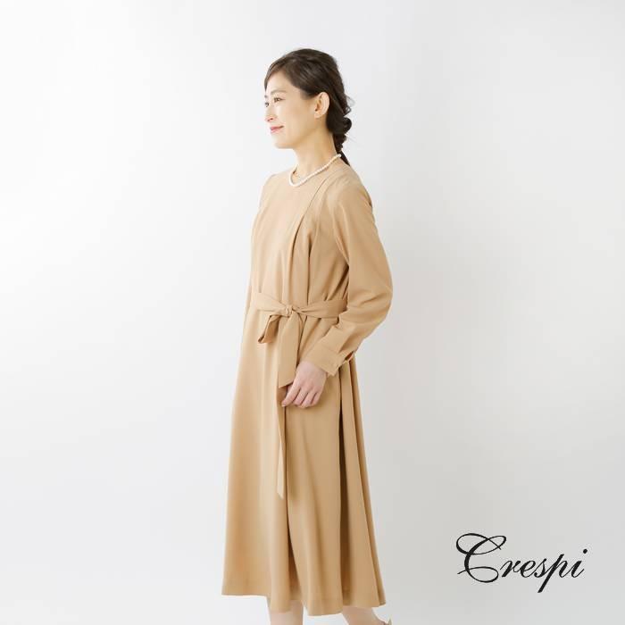Crespi クレスピ Aranciato別注 ピュアミールジョーゼットストレッチワンピース 104 1002 Aranciato 通販 Paypayモール