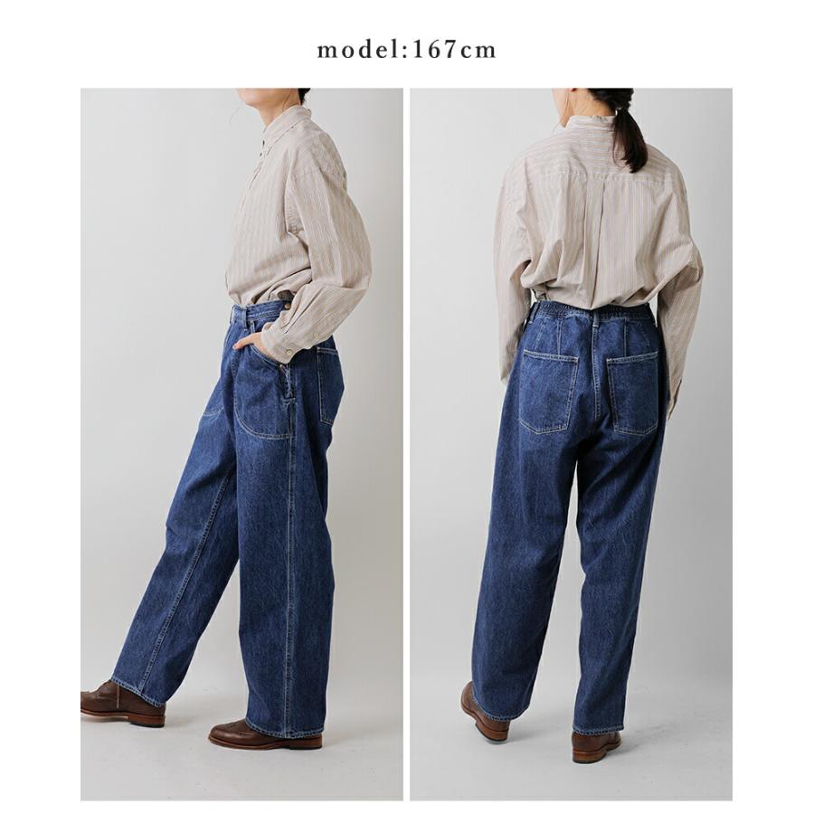 ordinaryfits オーディナリーフィッツ  ナチュラルスラブ デニム ランチパンツ “JAMES RANCH” 107-325 レディース 2025aw新作 クーポン対象 Ordinary fits（オーディナリーフィッツ） ナチュラルスラブ デニム