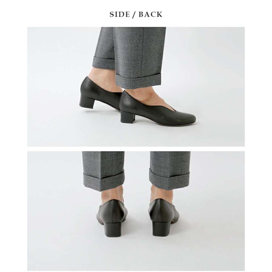 doubletree（ダブルツリー） 防水 レザー スタックヒール パンプス