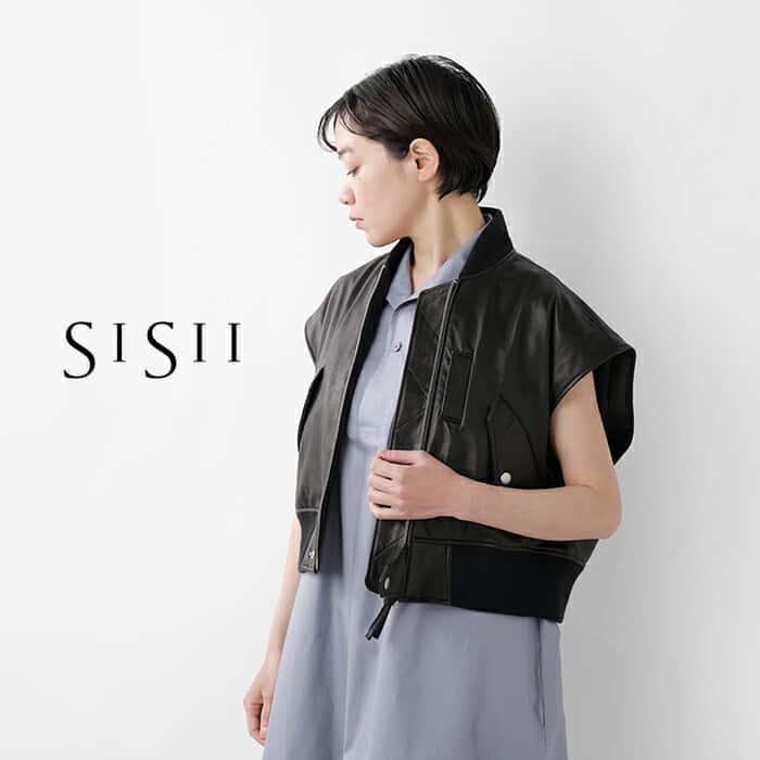 sisii 【クーポン対象】Sisii シシ レザー ベスト L2 B VEST 114v-ol 