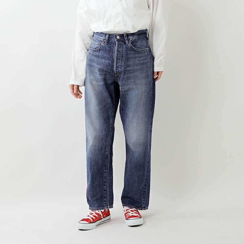 Ordinary Fits / 117 TYPE LOOSE/ストレートパンツ/28/デニム/IDG/無地/117usd-325 Ordinary fits（オーディナリーフィッツ） コットン ユーズド ルーズ