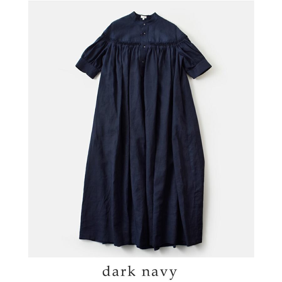 Scye（サイ） リネン キャンブリック タック ドレス 60 1Linen Cambric