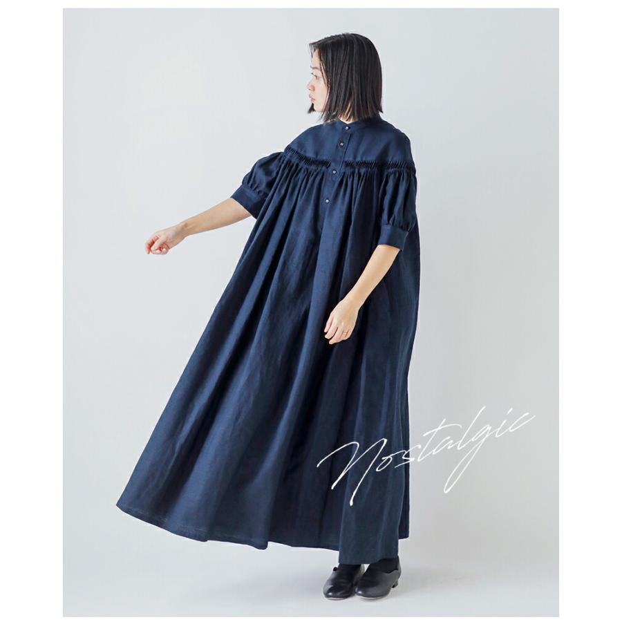 Scye（サイ） リネン キャンブリック タック ドレス 60 1Linen Cambric