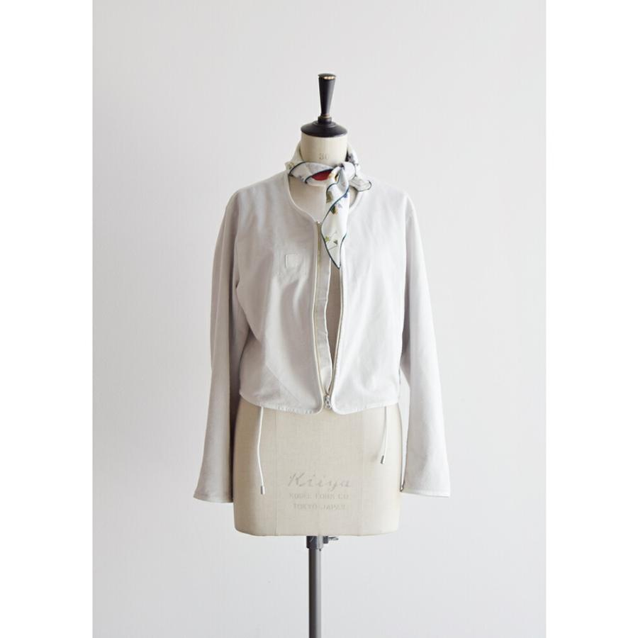 シシ Sisii スエード ノーカラー ジップ ジャケット NO COLLAR ZIP JACKET 124-ol レディース  春夏 2026ss新作の画像
