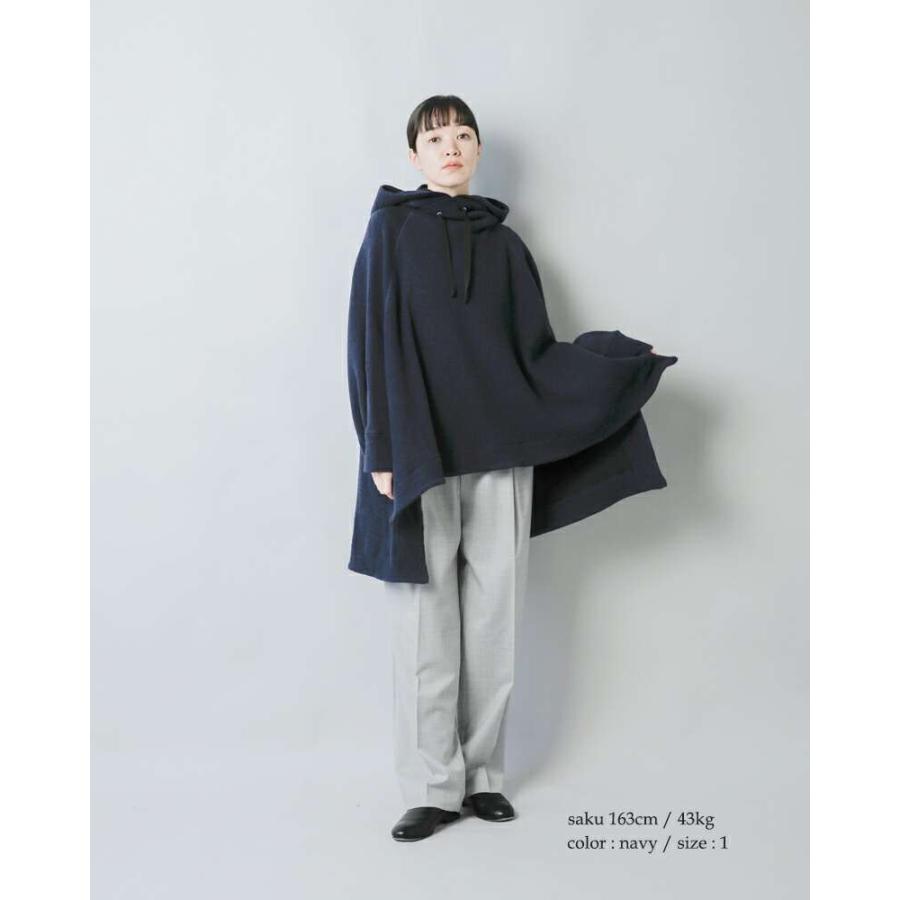 【極美品】コグザビッグスモーク ウールケープコート ポンチョ ジップアップ COGTHEBIGSMOKE コグザビッグスモーク ウール ミックス シャギー