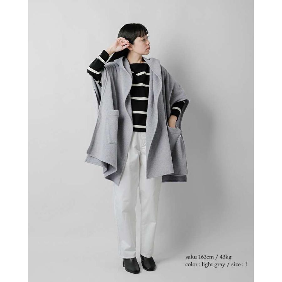 ✨美品✨コグザビッグスモーク　フーデットケープ　ポンチョ　日本製 COGTHEBIGSMOKE コグザビッグスモーク ダブルフェイス