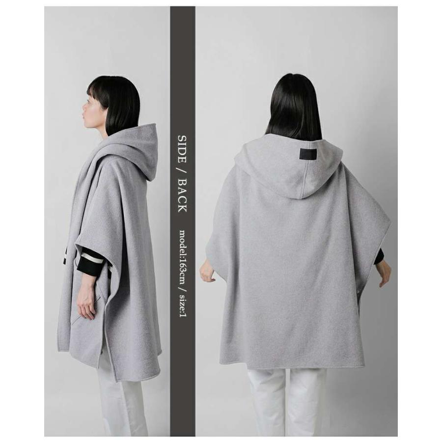 ✨美品✨コグザビッグスモーク　フーデットケープ　ポンチョ　日本製 COGTHEBIGSMOKE コグザビッグスモーク ダブルフェイス