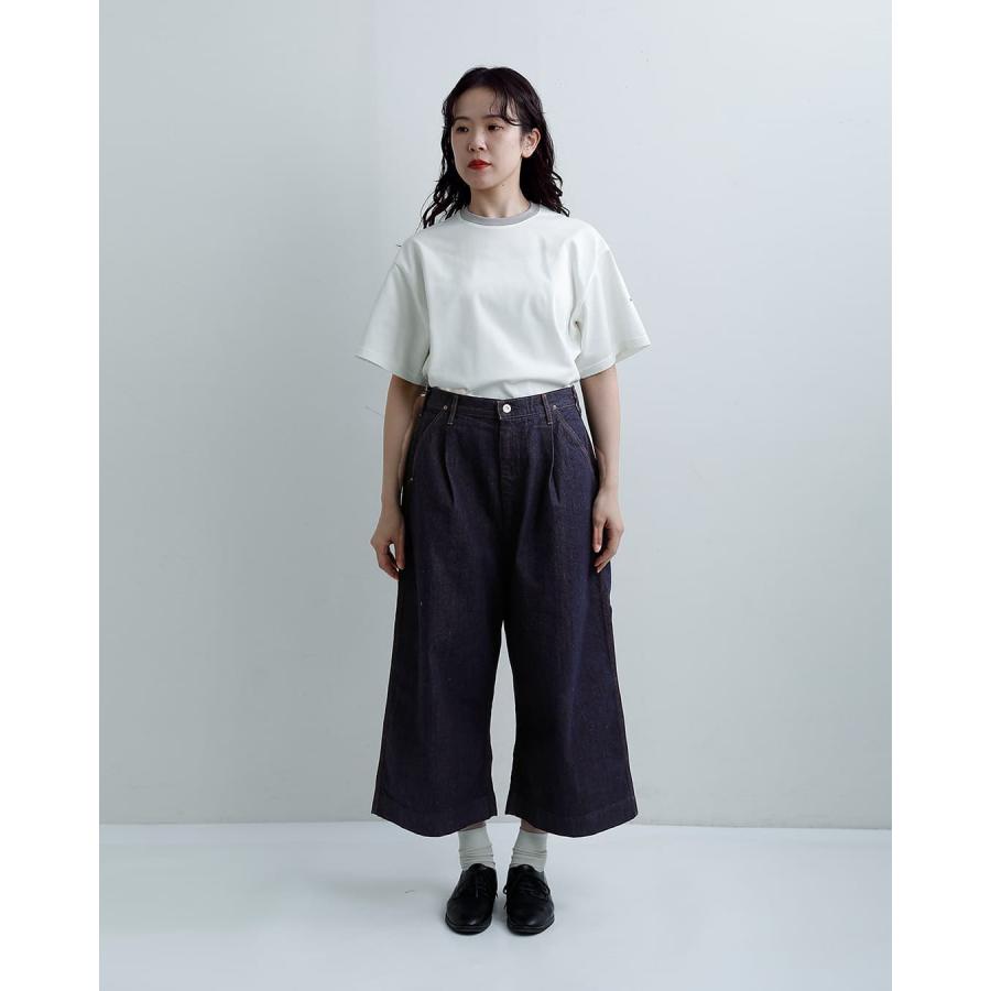 D.M.G. ドミンゴ 10ozデニム クロップド ワイドパンツ 14-0382-3d