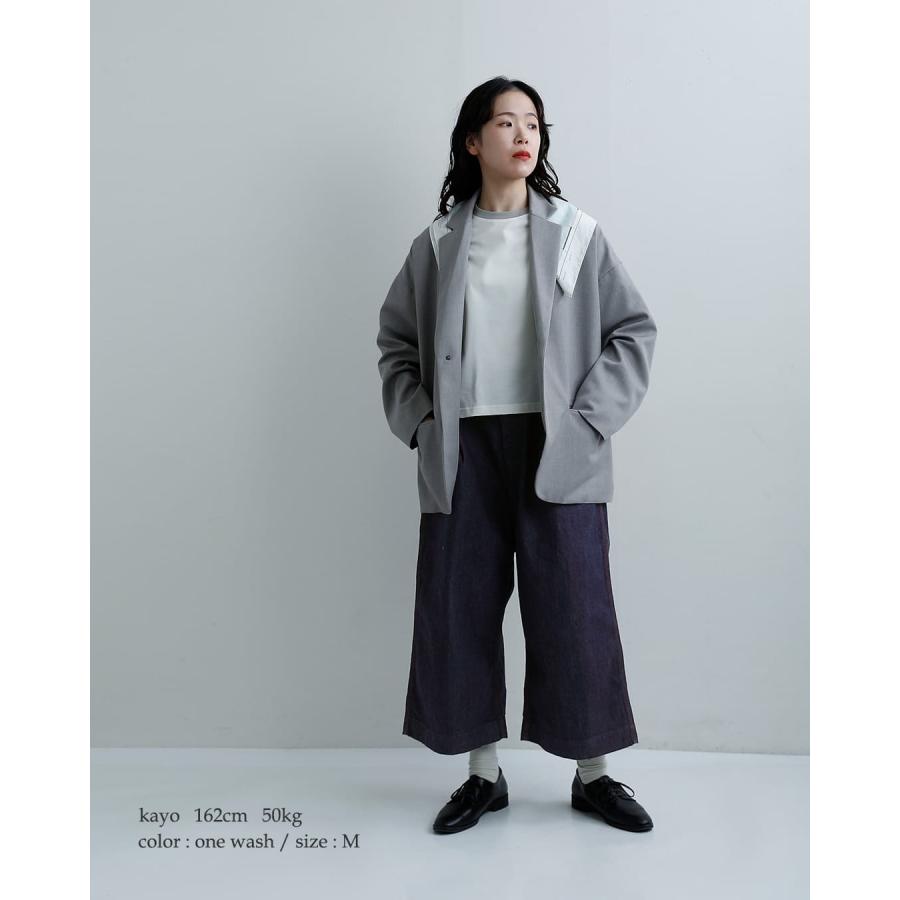 D.M.G. ドミンゴ 10ozデニム クロップド ワイドパンツ 14-0382-3d