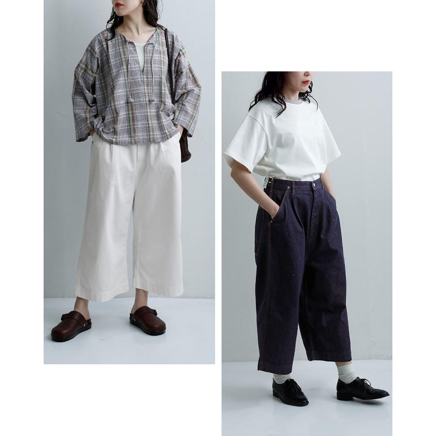 D.M.G. ドミンゴ 10ozデニム クロップド ワイドパンツ 14-0382-3d