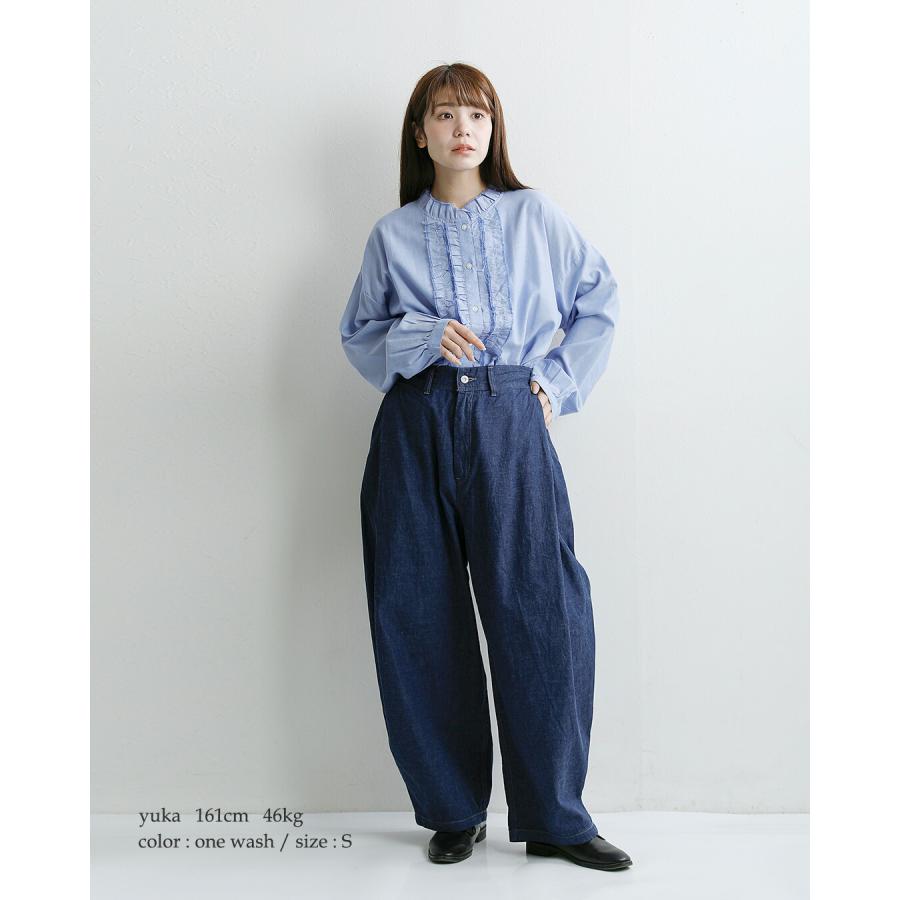 D.M.G. セール【30%OFF】ドミンゴ サイドプリーツ デニムパンツ 14
