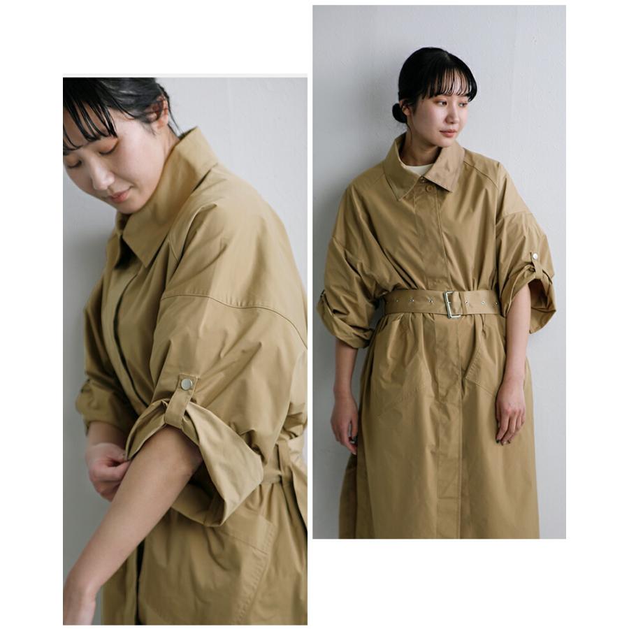 コグザビッグスモーク COGTHEBIGSMOKE ハイカウントPLストレッチ ステンカラーコート HOLLY COAT 14802-250-801-1 レディース 春夏 2026ss新作の画像