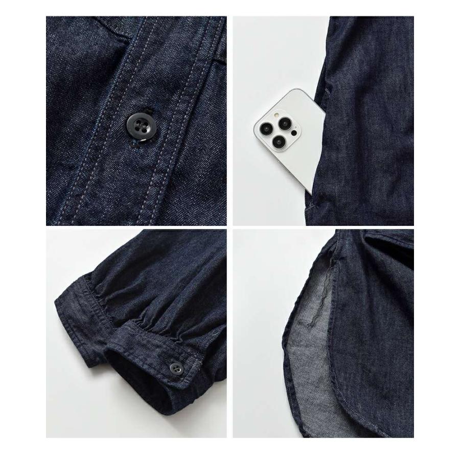 D.M.G. セール【40%OFF】ドミンゴ コットン デニム ギャザー ロング