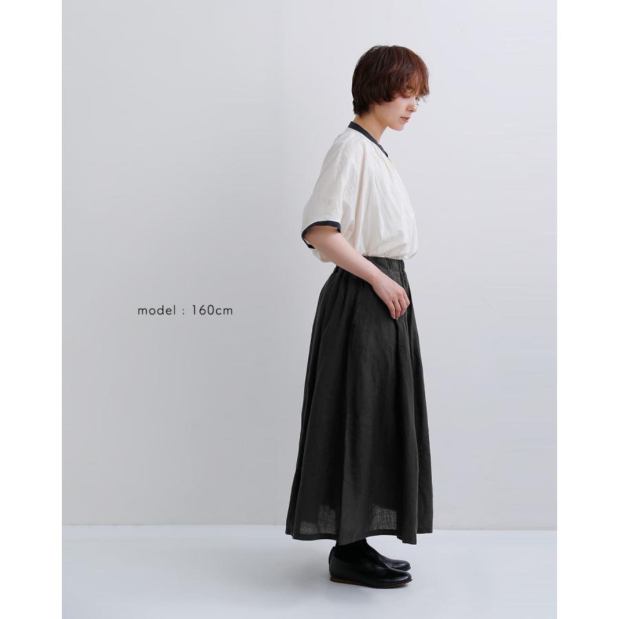 D.M.G. セール【30%OFF】ドミンゴ リネンキャンバス マキシ丈 スカート