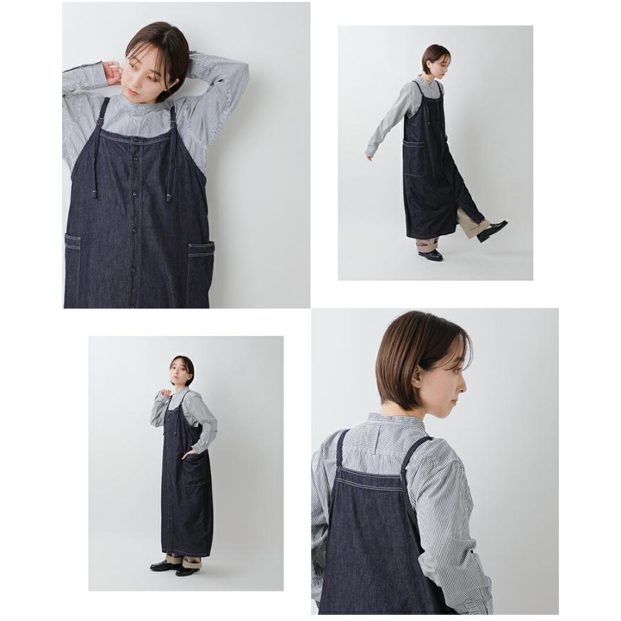 D.M.G. ドミンゴ 6.5ozデニム ワークサロペット スカート 17-0531e