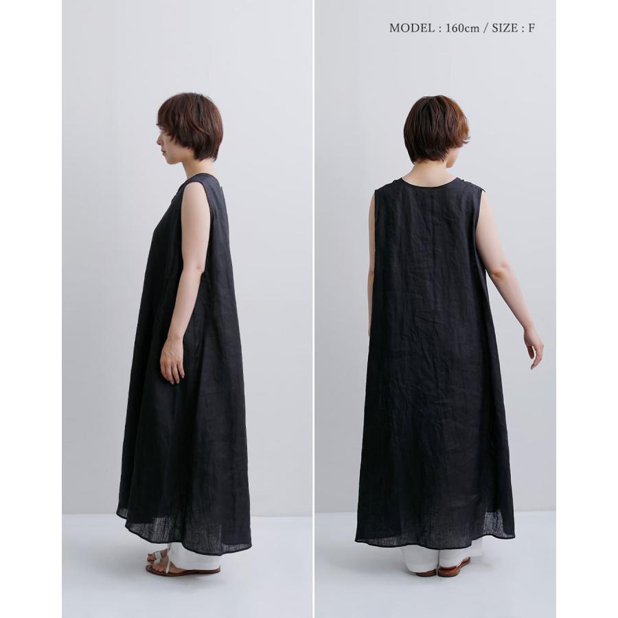 MIZUIRO ミズイロインド mizuiro ind フレンチリネン Vネック フレア