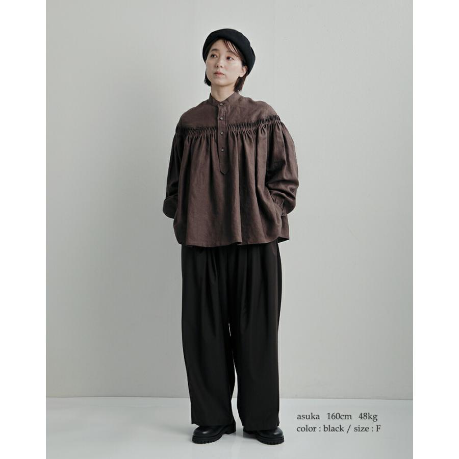 MIZUIRO ミズイロインド mizuiro indとろみ ドレープ ワイド タック