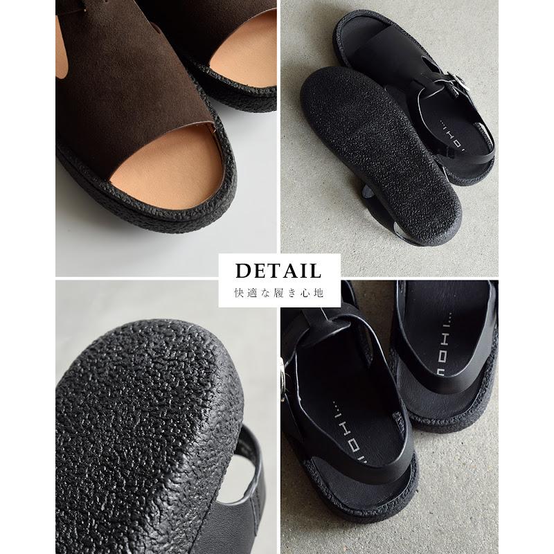 MOHI（モヒ） カウレザー ストラップ ベルト レザーサンダル 2-609