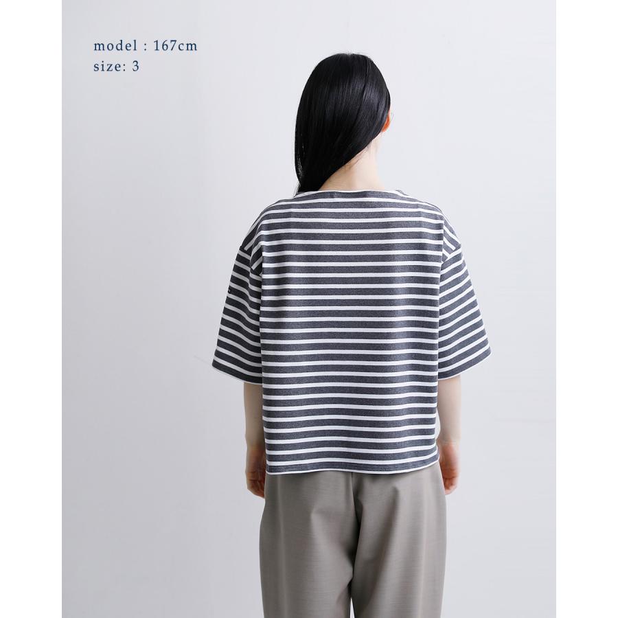 セントジェームス SAINT JAMES 厚手 コットン ボートネック ウェッソンルーズ ドロップ Tシャツ 20jc-tee-loose 春夏 2026ss新作の画像