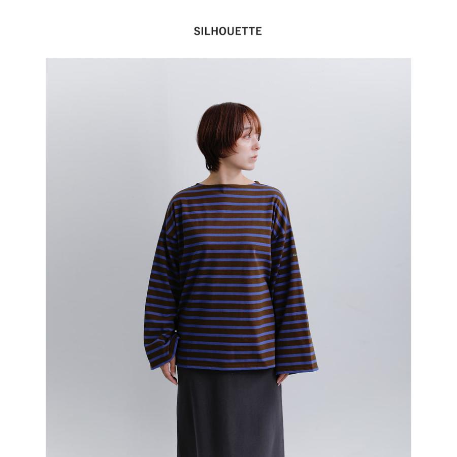 Le Minor（ルミノア） コットン オーバーサイズ ボーダー Tシャツ