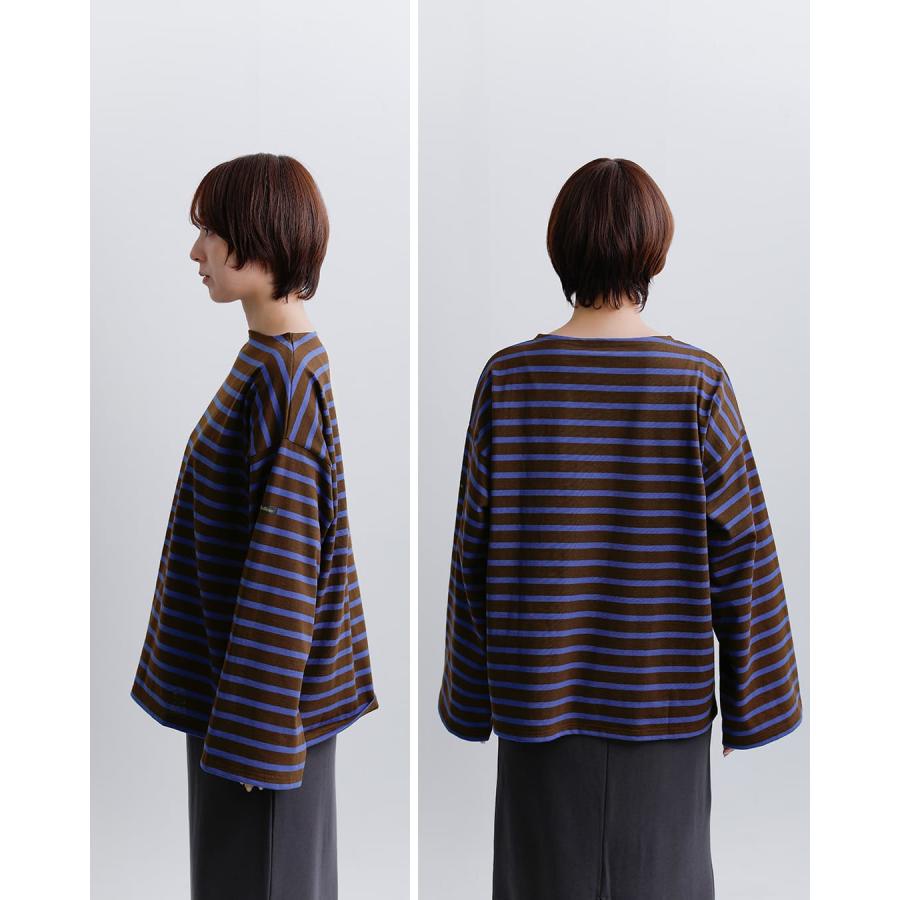 Le Minor（ルミノア） コットン オーバーサイズ ボーダー Tシャツ