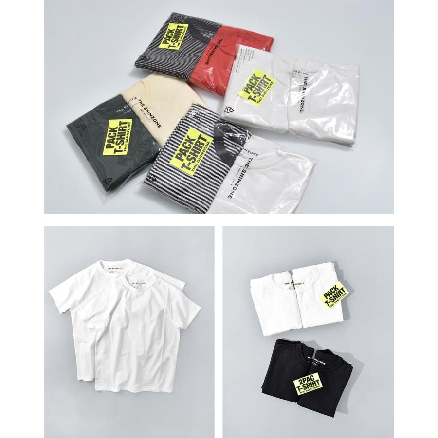 Shinzone シンゾーン パックTシャツ コットン ２枚セット マルチ THE SHINZONE(ザ シンゾーン) 2PACK T-SHIRT/PACK TEE [20SMSCU66