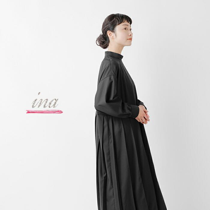 イナ ina aranciato別注 T R クリアーツイル ウエスト 切替 タック