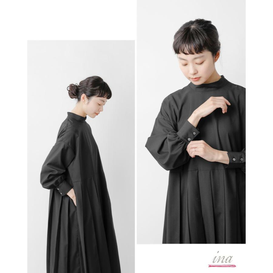 イナ ina aranciato別注 T R クリアーツイル ウエスト 切替 タック