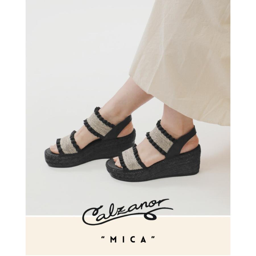 カルザノールCalzanor  ダブルストラップ ウェッジソール サンダル MICA 2245 レディース  春夏 2026ss新作の画像
