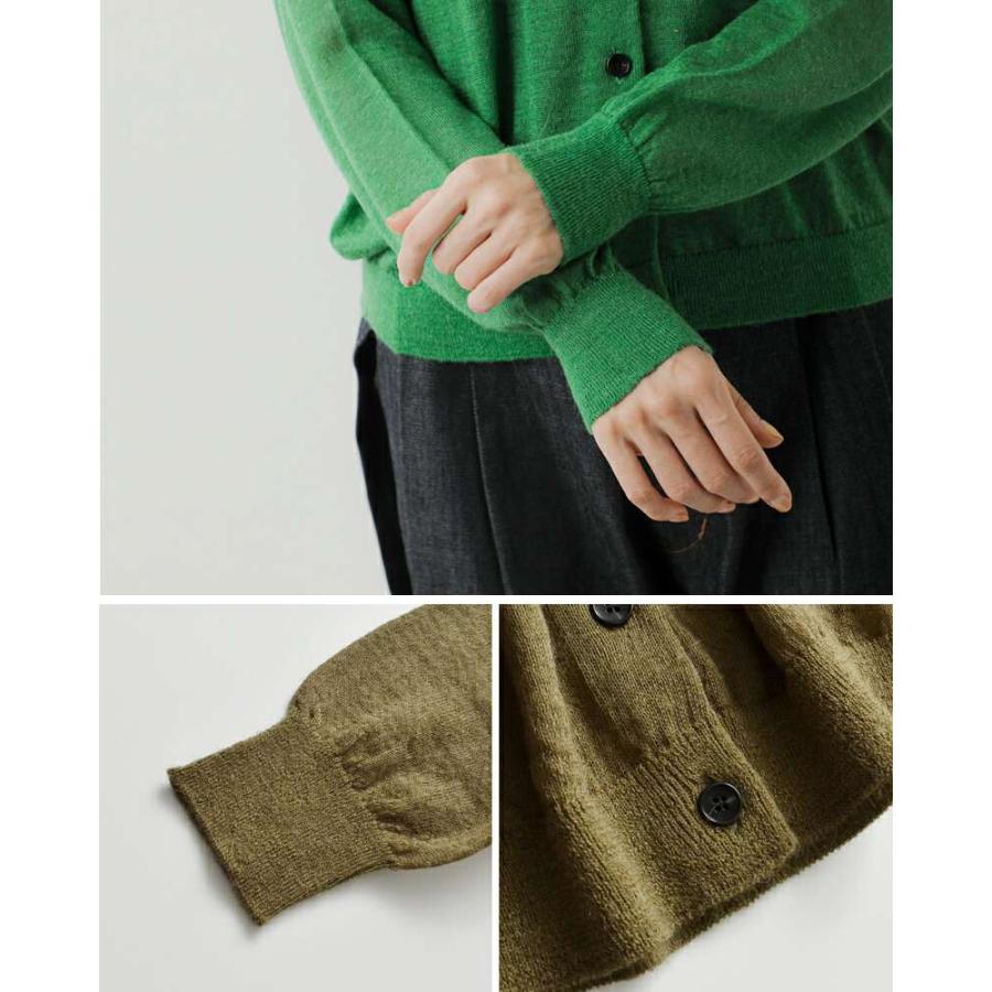 タグ付き✨マックスアンドコー ニット カーディガン アルパカ ウール M カーキ emmaculate エマキュレイト EMMACULATE アルパカ ミックス