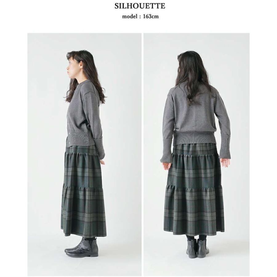 未使用品　オニールオブダブリン×Dessin　チェック柄　ロングプリーツスカート ◇ONEIL OF DUBLIN(オニールオブダブリン) 別注（マキシ・ロング