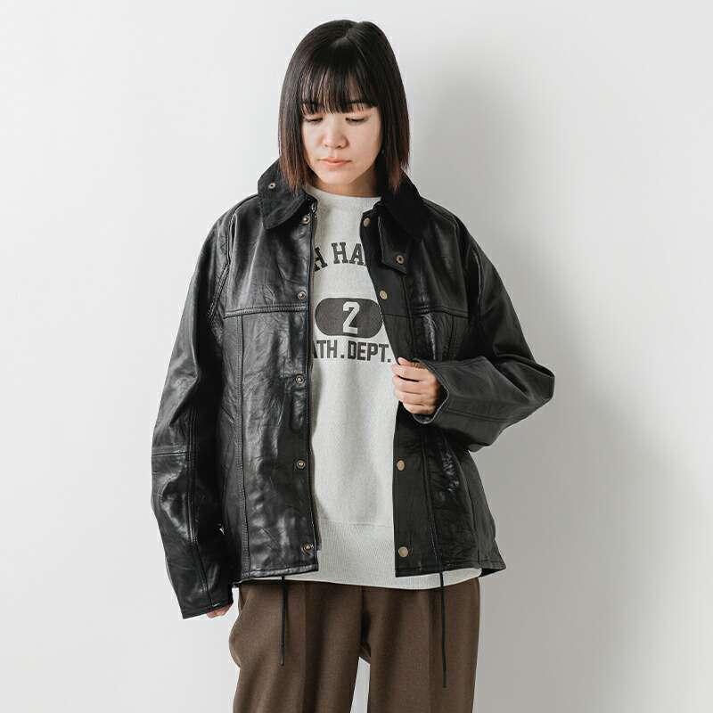 Yoused ユーズド レザー ドライバーズ ジャケット 24aw01 