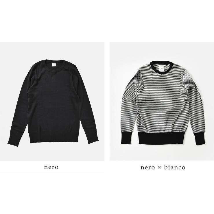 gicipi（ジチピ） 長袖 コトーネソフト コットン クルーネック プル