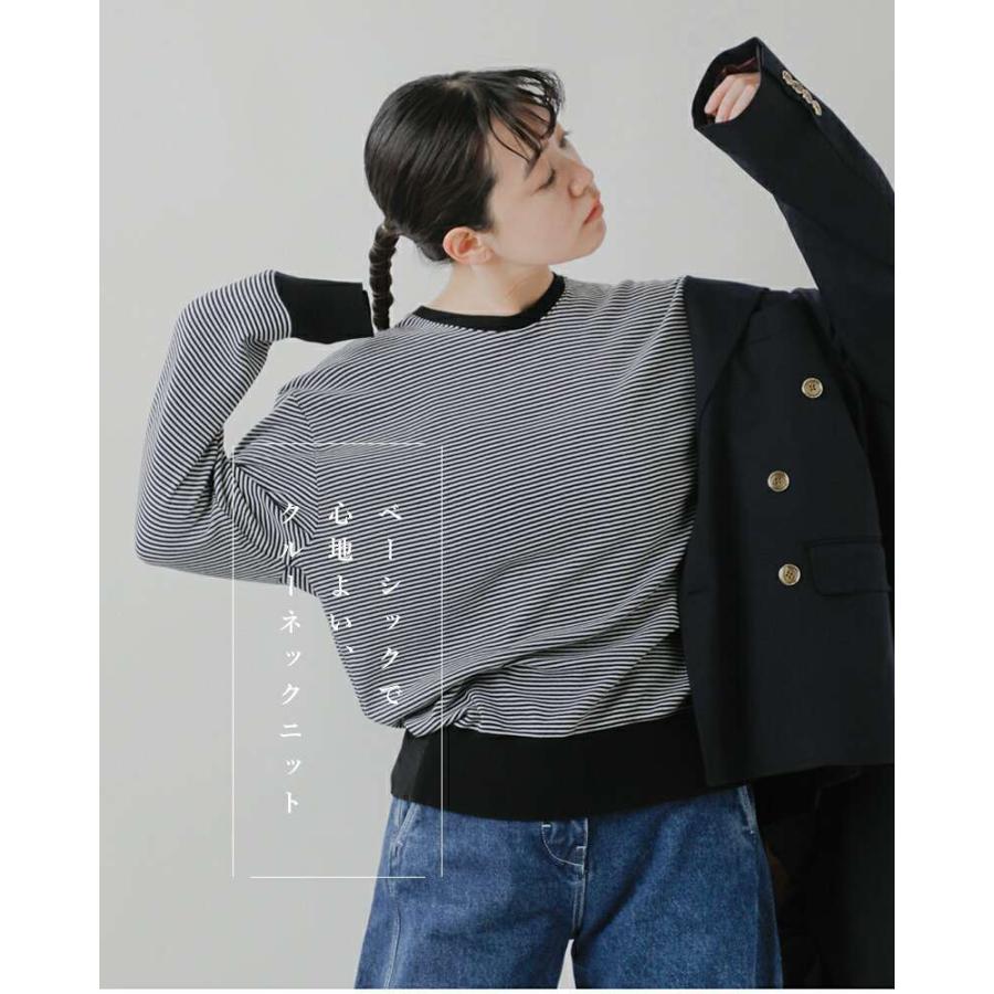 gicipi（ジチピ） 長袖 コトーネソフト コットン クルーネック プル