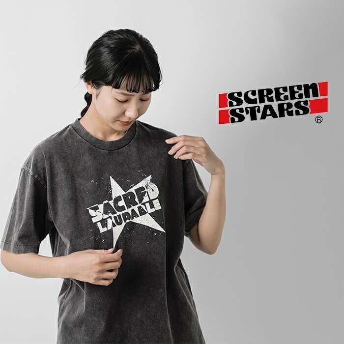 SCREEN STARS（スクリーンスターズ） ケミカル加工 クラックプリント T
