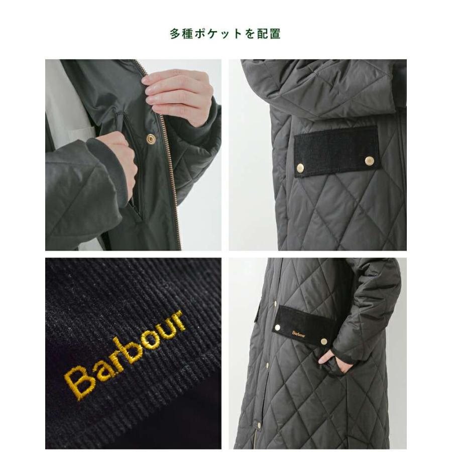 Barbour（バブアー） メレディス キルティング ロング ジャケット