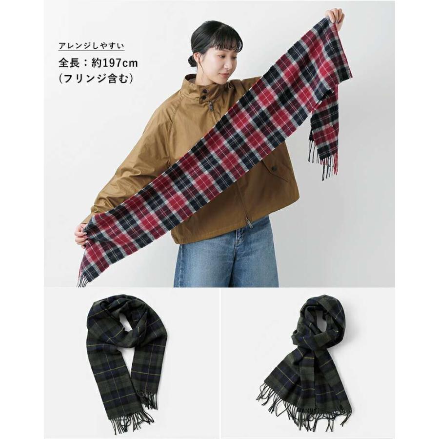 Barbour（バブアー） ラムウール タータンチェック スカーフ TARTAN