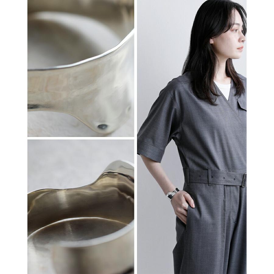 ジャミレイ JAMIRAY  シルバー ヴァーグ バングル VAGUE BANGLE 254-270102 レディースの画像