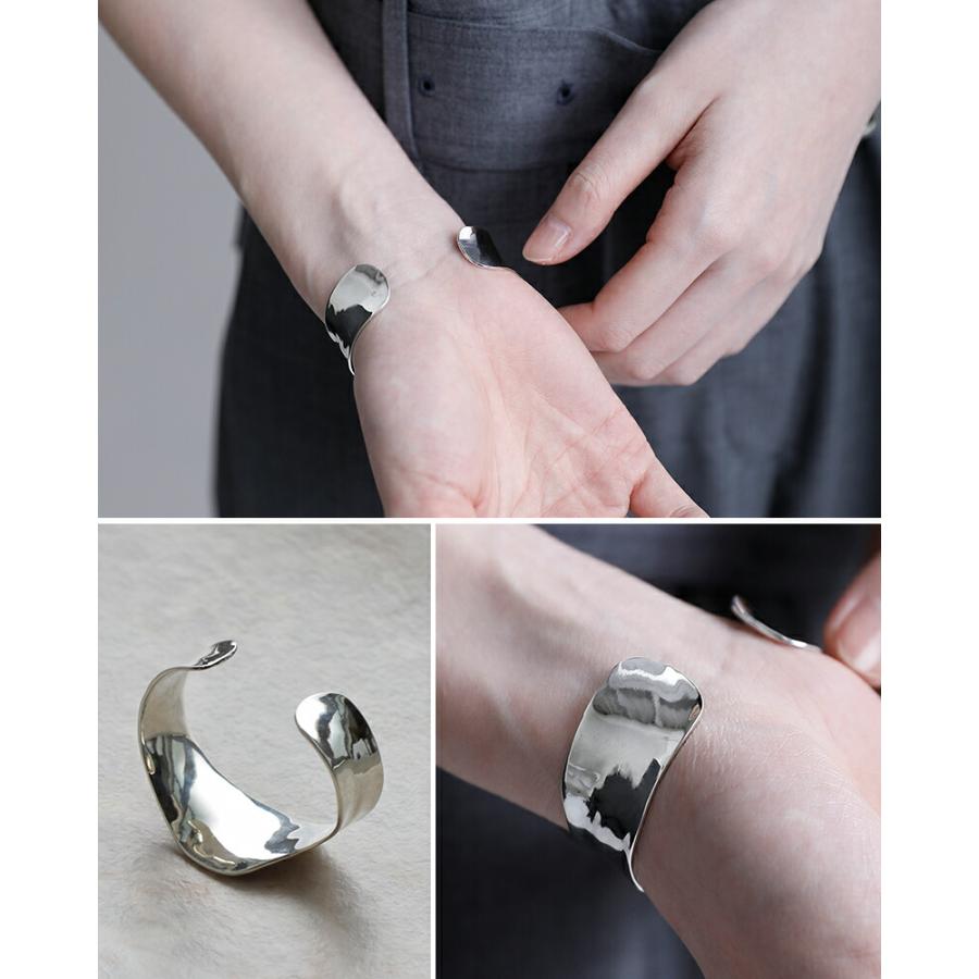 ジャミレイ JAMIRAY  シルバー ヴァーグ バングル VAGUE BANGLE 254-270102 レディースの画像