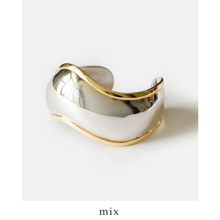 ジャミレイ JAMIRAY  ウェービー シルバー バングル WAVY SILVER BANGLE 254-270123 レディースの画像