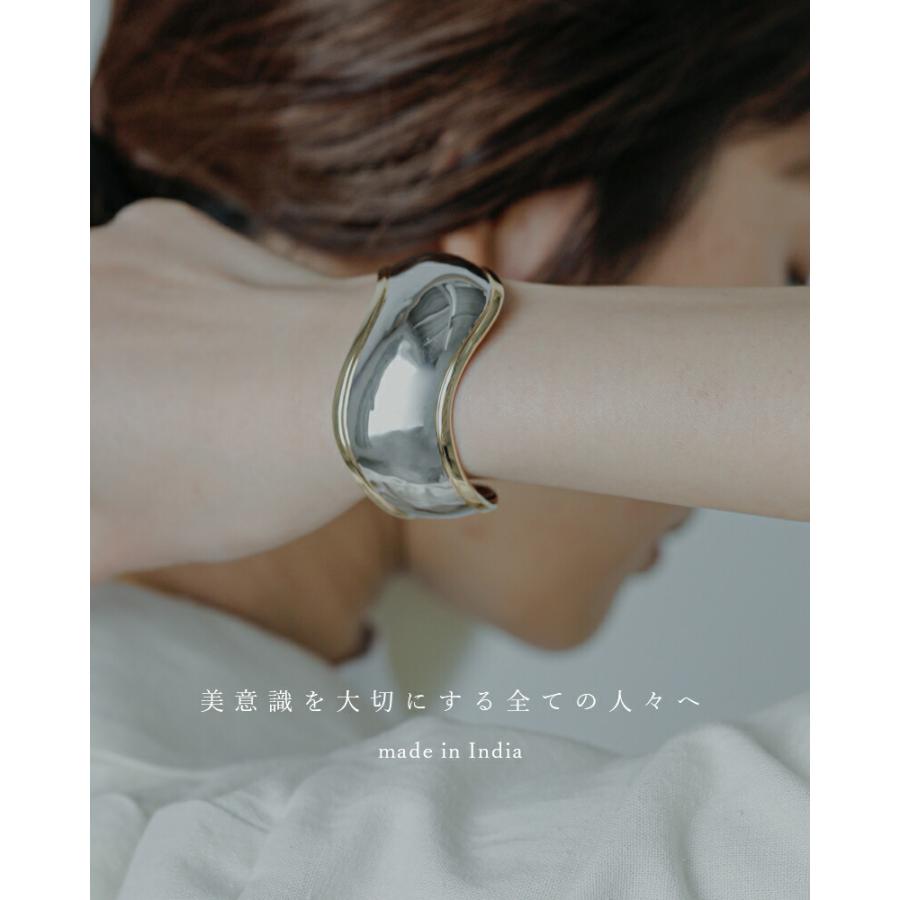 ジャミレイ JAMIRAY  ウェービー シルバー バングル WAVY SILVER BANGLE 254-270123 レディースの画像