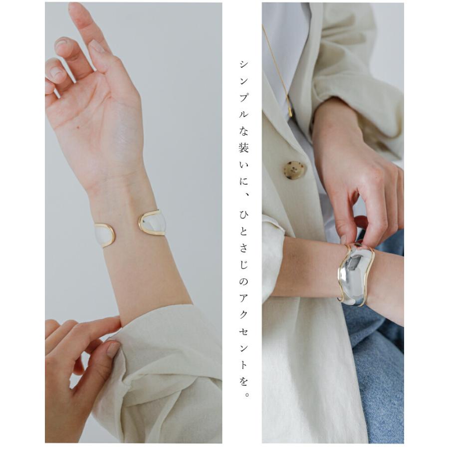 ジャミレイ JAMIRAY  ウェービー シルバー バングル WAVY SILVER BANGLE 254-270123 レディースの画像
