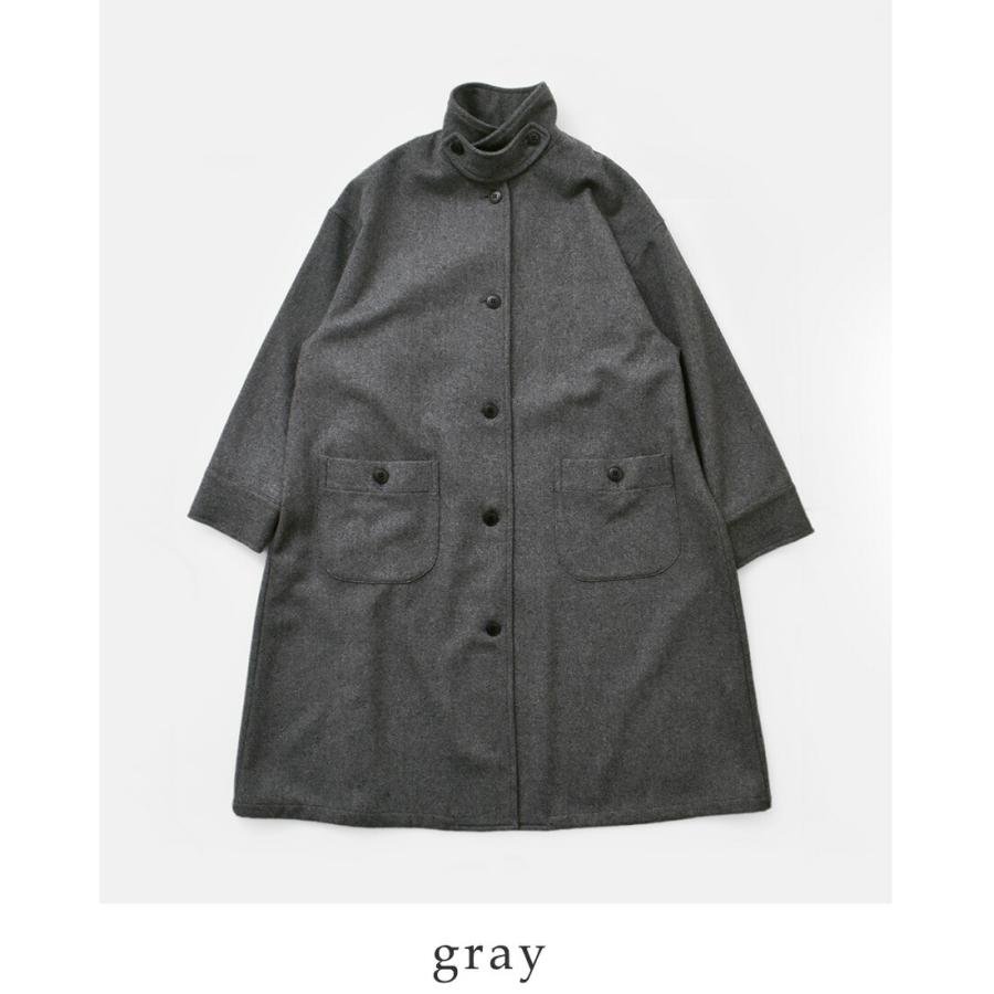 イナ セール【30%OFF】イナ ina ウール フラノ 襟タブ付き 後ろタック